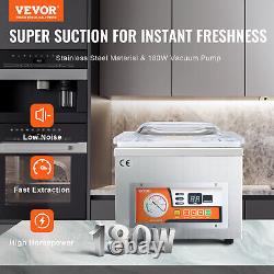 VEVOR Commercial Vacuum Sealer Chamber Packaging Sealing Machine Food Saver 110V