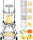 Vevor Commercial Vegetable Fruit Chopper, Stainless Steel French Fry Cutter With 4