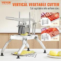 VEVOR Commercial Vegetable Slicer 1/4 and 1/2 Tomato Slicer Vegetable Cutter