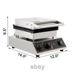 VEVOR Commercial Waffle Maker Round/Rectangle/Square Waffle Baker Single/Double
