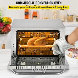 VEVOR Convection Oven 21L Countertop Commercial 3-Layer Toaster Baker 1440W