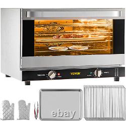 VEVOR Countertop Convection Oven Commercial Toaster Baker Stainless 43Qt 120V