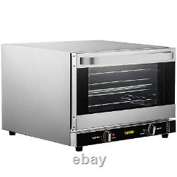 VEVOR Countertop Convection Oven Commercial Toaster Baker Stainless 43Qt 120V