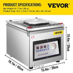 VEVOR DZ-260C Chamber Vacuum Sealing Packing Machine Commercial Vacuum Sealer