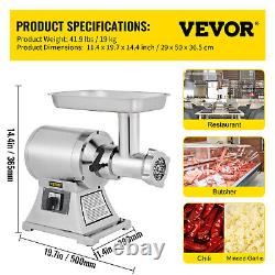 VEVOR Electric Meat Grinder Commercial 331lbs/h 1100W Sausage Stuffer Filler