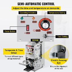 VEVOR Electric Semi-automatic Bubble Tea Cup Sealer Commercial Sealing Machine