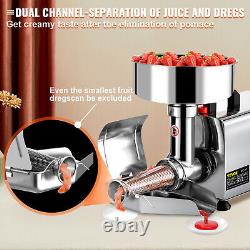 VEVOR Electric Tomato Press Commercial Tomato Strainer Milling Machine SUS 370W