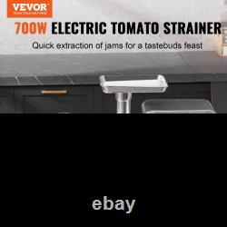 VEVOR Electric Tomato Strainer Commercial Grade 700W Sauce Maker Machine