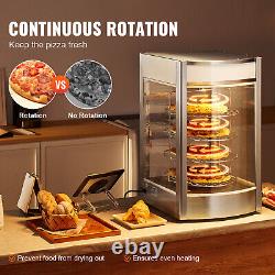 VEVOR Food Warmer Display for 14 Pizza, 4-Tier Commercial Pizza Warmer Electric