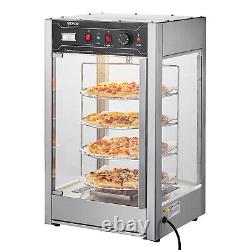 VEVOR Food Warmer Display for 14 Pizza, 4-Tier Commercial Pizza Warmer Electric