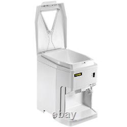 VEVOR Ice Shaver Commercial Ice Crusher Snow Cone Machine 265 LBS/H Yield White