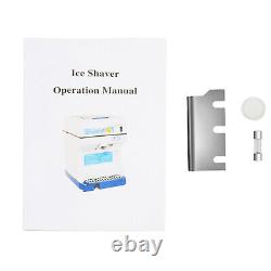 VEVOR Ice Shaver Commercial Ice Crusher Snow Cone Machine Drip Tray PC Paddles