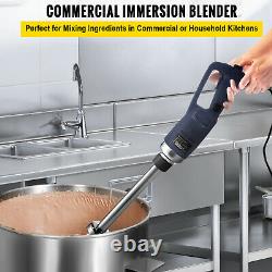 VEVOR Immersion Blender Handheld Electric Mixer Commercial Constant Speed 11.8