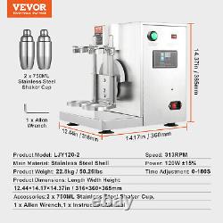 VEVOR Milk Tea Shaker Commercial Bubble Boba Milk Tea Mixer Machine Double Cups