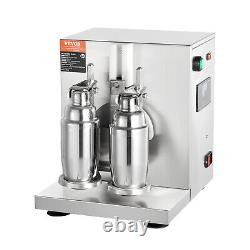 VEVOR Milk Tea Shaker Commercial Bubble Boba Milk Tea Mixer Machine Double Cups