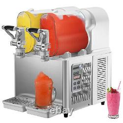 VEVOR Slush Machine Daiquiri Machine 3L x 2 Commercial Margarita Maker Ice Maker
