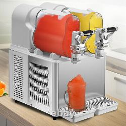 VEVOR Slush Machine Daiquiri Machine 3L x 2 Commercial Margarita Maker Ice Maker