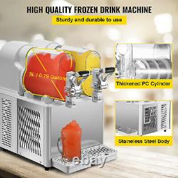 VEVOR Slushy Machine 3L x 2 Daiquiri Machine Commercial Frozen Drink Ice Maker