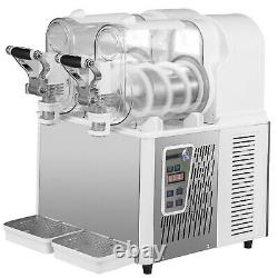 VEVOR Slushy Machine 3L x 2 Daiquiri Machine Commercial Frozen Drink Ice Maker