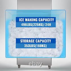 VEVOR Split-Type Flake Ice Maker Commercial Snowflake Ice Machine 500LBS/24H SUS