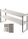 Vevor Stainless Steel Commercial Wide Double Overshelf 12x36 For Prep Table