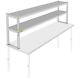 Vevor Stainless Steel Commercial Wide Double Overshelf 72x 12 For Prep Table