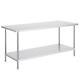 Vevor Stainless Steel Work Prep Table Commercial Worktable Food Prep 30x72x34in