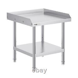 VEVOR Stainless Steel Work Table 24x24 Commercial Food Prep Table Restaurant