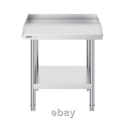 VEVOR Stainless Steel Work Table 24x24 Commercial Food Prep Table Restaurant