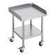 Vevor Stainless Steel Work Table 24x24 Commercial Food Prep Table With 4 Casters