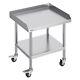 Vevor Stainless Steel Work Table 24x28 Commercial Food Prep Table With 4 Casters