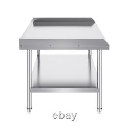 VEVOR Stainless Steel Work Table, 30 x 48 x 26 Inch Commercial Food Prep Worktab