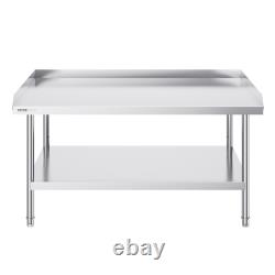 VEVOR Stainless Steel Work Table, 30 x 48 x 26 Inch Commercial Food Prep Worktab