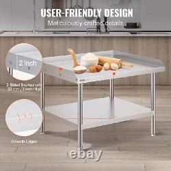 VEVOR Stainless Steel Work Table 30x36 Commercial Food Prep Table Restaurant