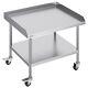 Vevor Stainless Steel Work Table 30x36 Commercial Food Prep Table With 4 Casters