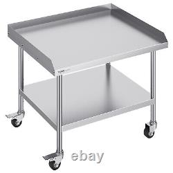 VEVOR Stainless Steel Work Table 30x36 Commercial Food Prep Table With 4 Casters