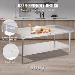 VEVOR Stainless Steel Work Table 30x60 Commercial Food Prep Table Restaurant