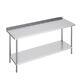 Vevor Stainless Steel Work Table Commercial Kitchen Work Food Prep Table 24x72