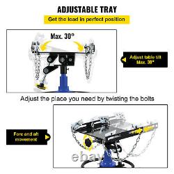 VEVOR Transmission Jack 1100 lbs 2-Stage Hydraulic High Lift Vertical Telescopic