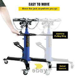 VEVOR Transmission Jack 1100 lbs 2-Stage Hydraulic High Lift Vertical Telescopic