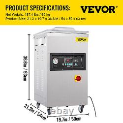 VEVOR Vacuum Chamber Sealer Commercial 500W Packing Sealing Machine Food Saver