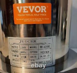 VEVOR WF-A3000 Commercial Auto Centrifugal Stainless Steel Juicer