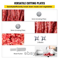 Vevor Commercial Meat Grinder Stainless Steel Electric Sausage Stuffer